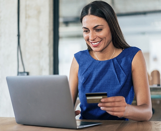 Tarjetas joven alegre